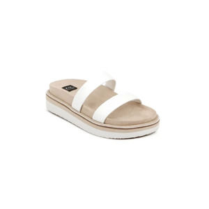 ZAC Zac Posen Shannon Platform Slide Sandal Womens 9 White Leather